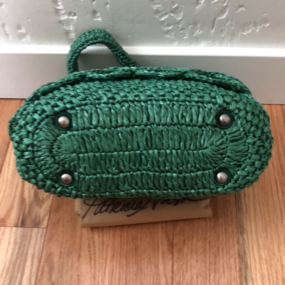 Patricia Nash✨Laureana Scalloped Raffia Frame Satchel - Picture 5 of 9